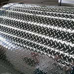 .188 (3/16) thick 4017 H22 Brite Aluminum Diamond Plate