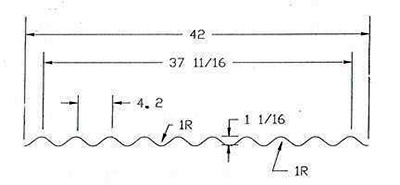 4.2 Inch Corrugated Aluminum Sheet