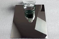 198mm x 39mm x 3mm 1070 aluminium mirror sheet