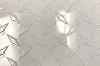 White aluminum diamond plate