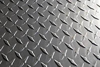 Anodized aluminum diamond plate