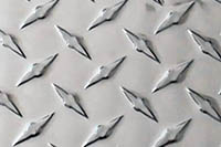 White aluminum diamond plate